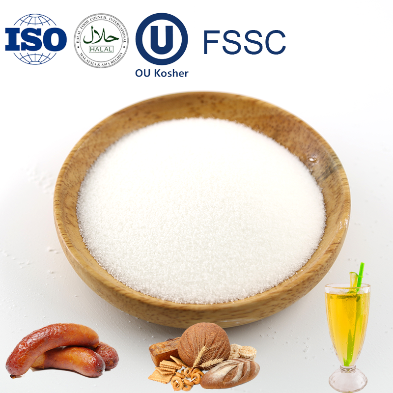 ความเสถียรสูงเคลือบความเป็นกรดเคลือบ Encapsulated Anhydroous กรดกรดผงสำหรับพาสต้าก๋วยเตี๋ยว