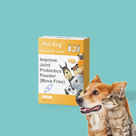 ที่กำหนดเองยี่ห้อแมวสุนัขลูกสุนัขคิตตี้โปรไบโอติกผงสำหรับการปรับปรุงข้อต่อสำหรับสัตว์เลี้ยง